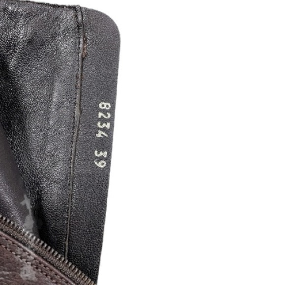 Prada Brown Leather Ankle Boot - Prada Kitten Heel Ankle Boot - Size 9 - Picture 6 of 10